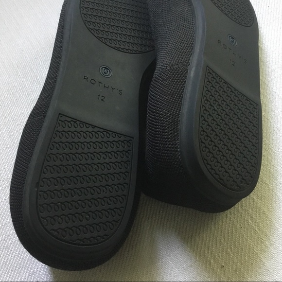 Rothy’s Flats Round Toe Solid Black Size 12W - Picture 10 of 11